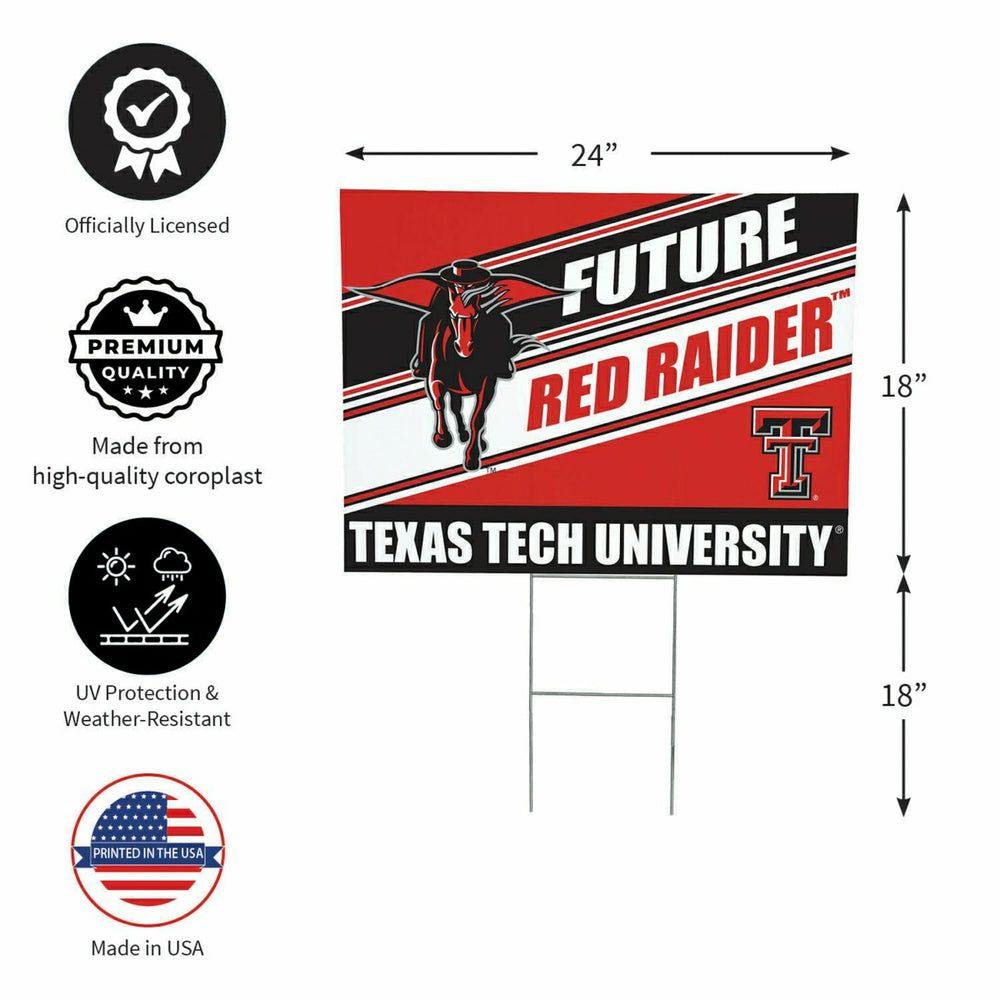 Texas Tech University Coroplast Yard Sign, Future Student