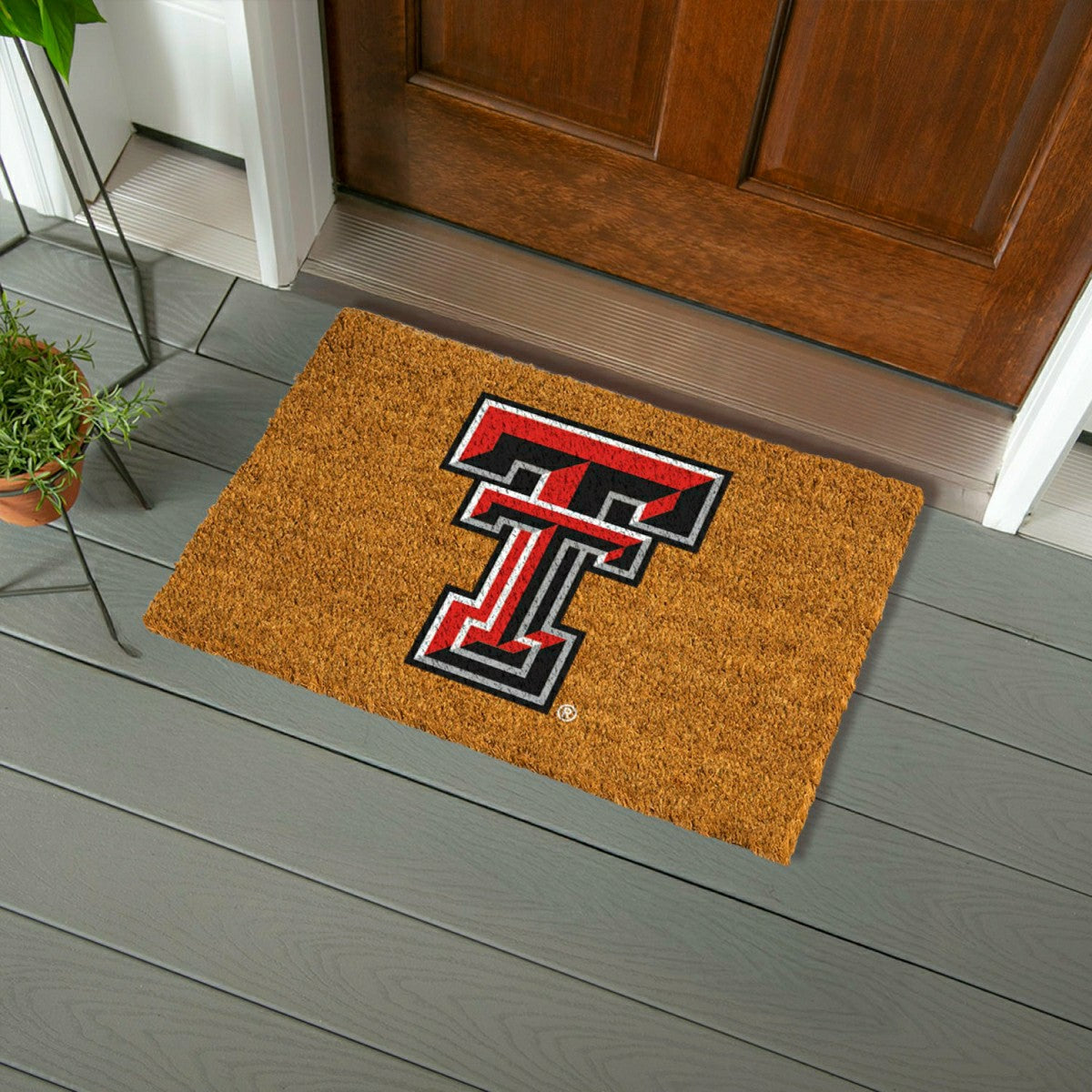 Coir Mat, 16"x28", Texas Tech University