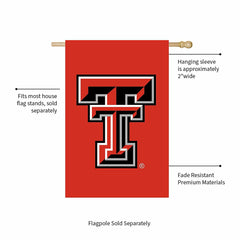 Texas Tech University Applique House Flag