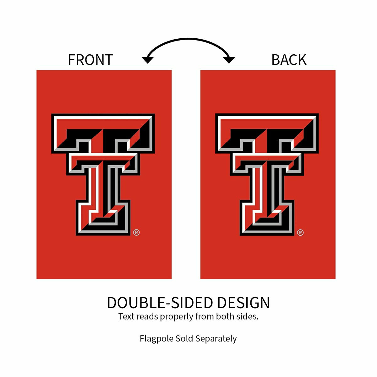 Texas Tech University Applique House Flag