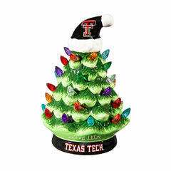 Texas Tech 8" LED Ceramic Christmas Tree