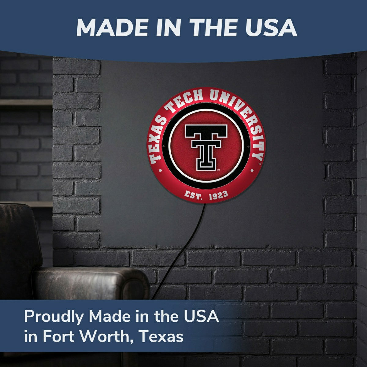 Texas Tech University, Metal Lite, Round