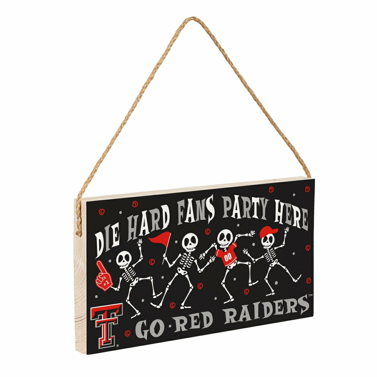 Texas Tech University Halloween Wood Wall Sign, 6x11