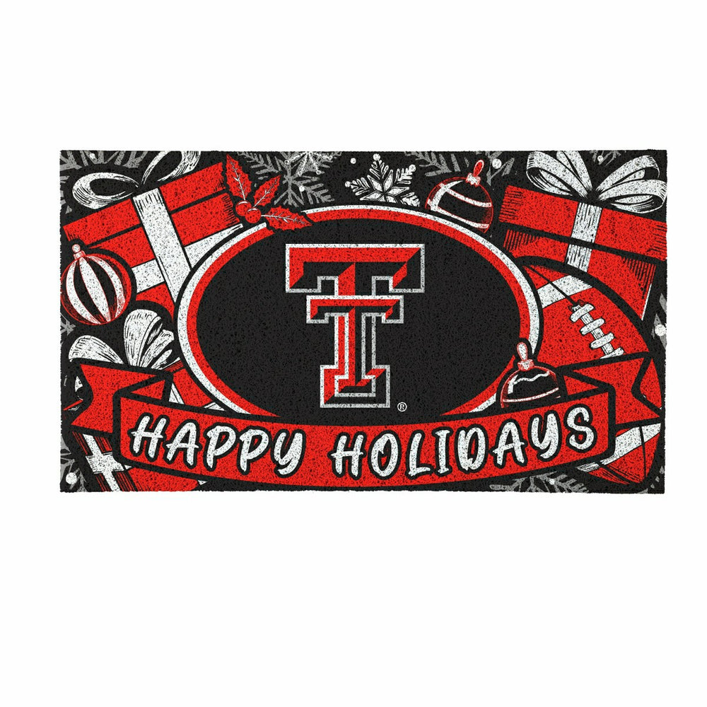 Texas Tech University Holiday PVC Mat, 28"x16"