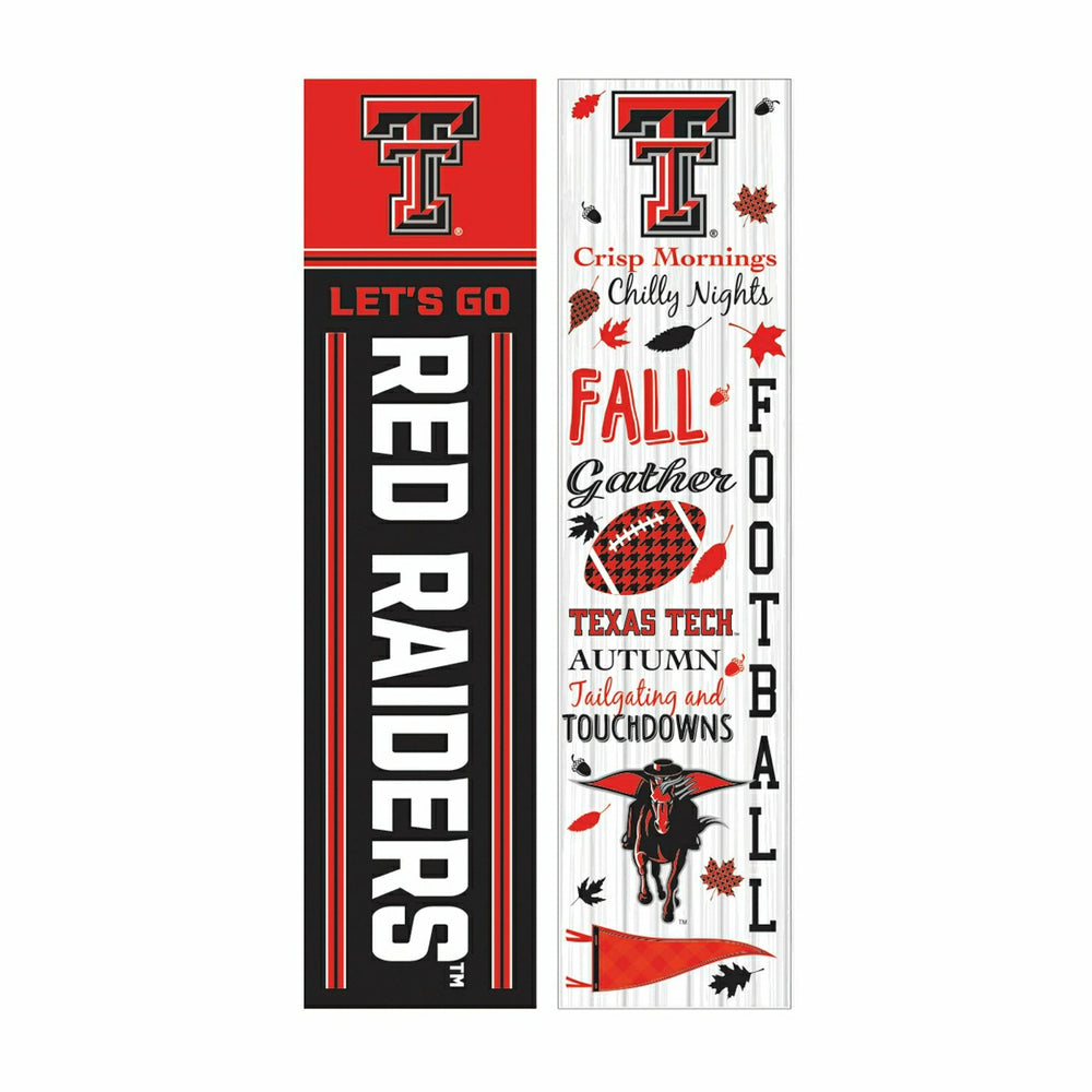 46" Double Sided Leaner, Texas Tech University, Fall Seasonal