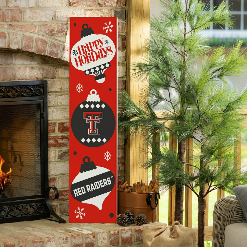 47" Double Sided Leaner, Texas Tech University, Christmas