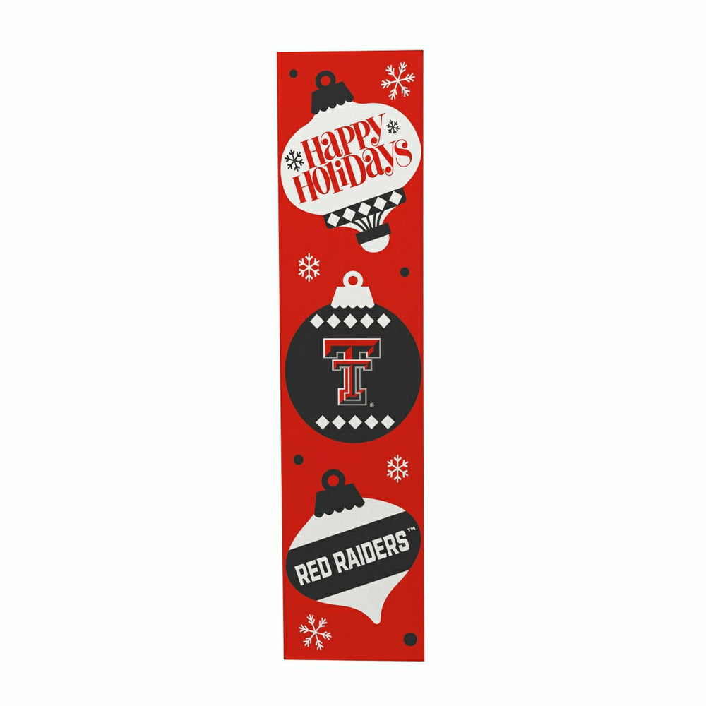 47" Double Sided Leaner, Texas Tech University, Christmas