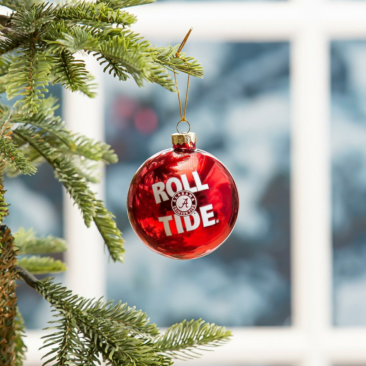 Blown Glass Ornament, University of Alabama