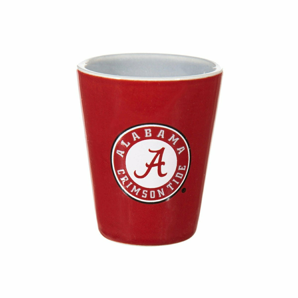 University of Alabama 4-Piece Ceramic and Glass 2oz. Shot Glass Set