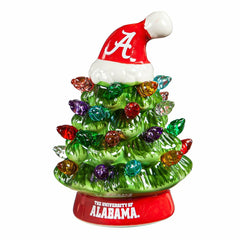 4" Mini LED Tabletop Christmas Tree, Set of 2, University of Alabama
