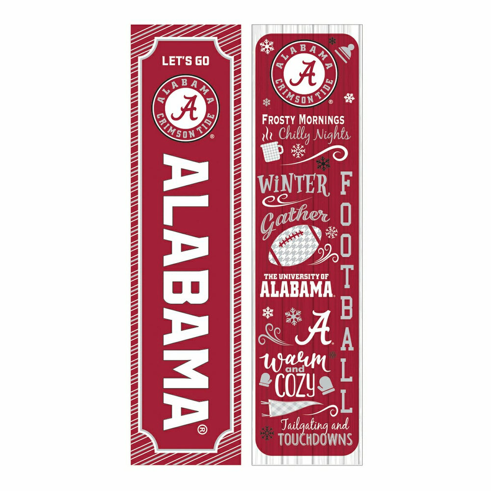 46" Double Sided Leaner, University of Alabama, Winter Seasonal