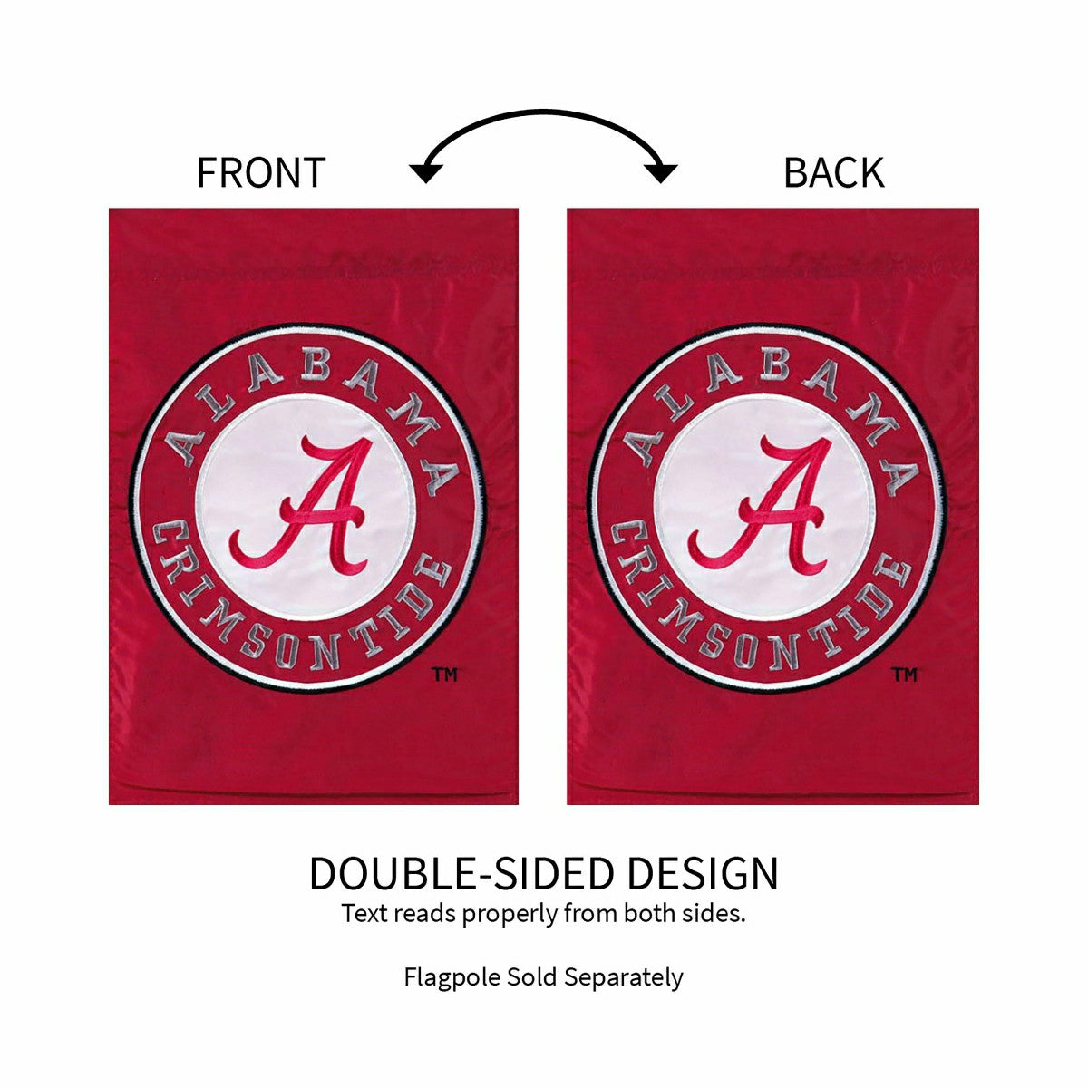University of Alabama Crimson Tide Flag - Garden Size