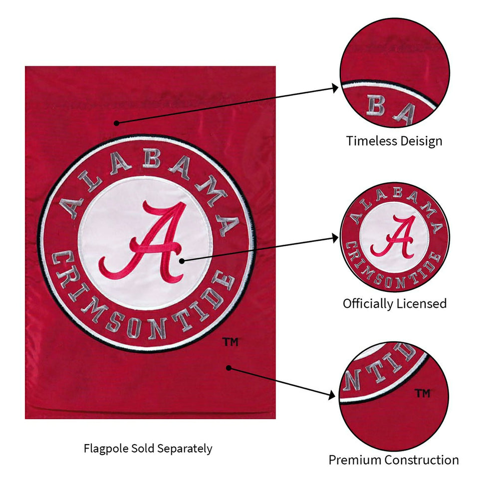 University of Alabama Crimson Tide Flag - Garden Size