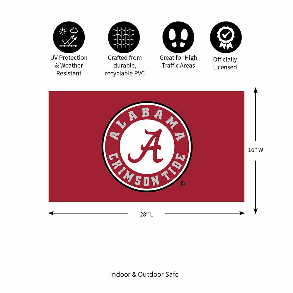 Full Color PVC Mat, 16" x 28", University of Alabama