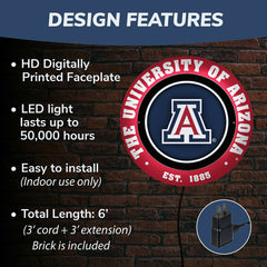 University of Arizona, Metal Lite, Round