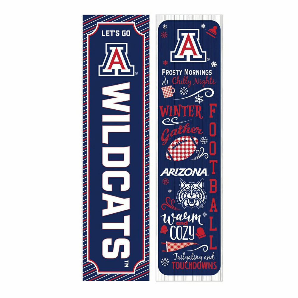 University of Arizona 46" Double Sided Leaner, Winter Seasonal