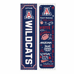 University of Arizona 46" Double Sided Leaner, Winter Seasonal