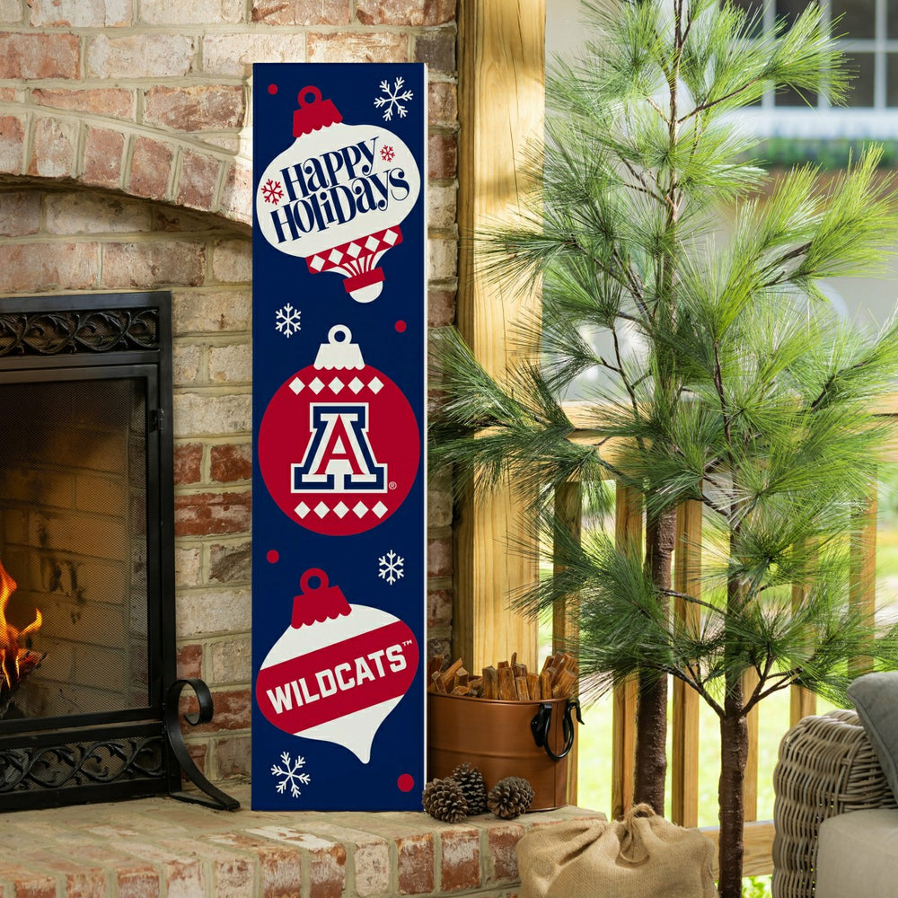 University of Arizona 47" Double Sided Leaner, Christmas