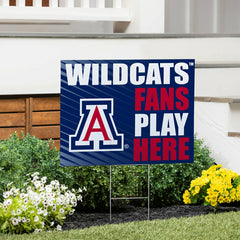 University of Arizona Coroplast Yard Sign "Fans Play Here"