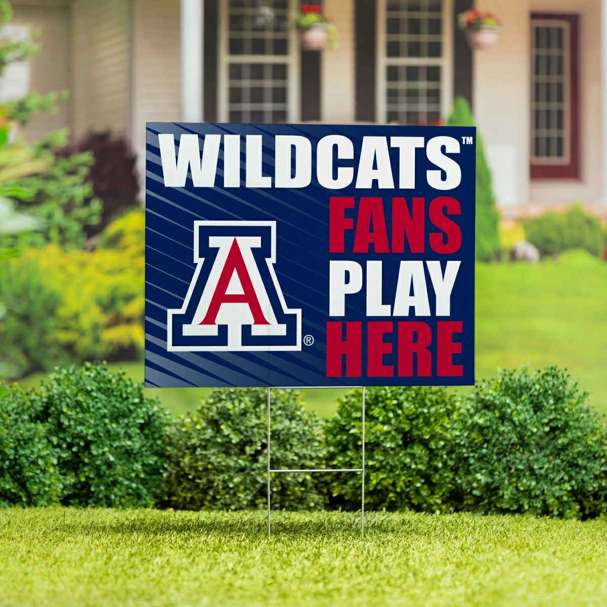 University of Arizona Coroplast Yard Sign "Fans Play Here"