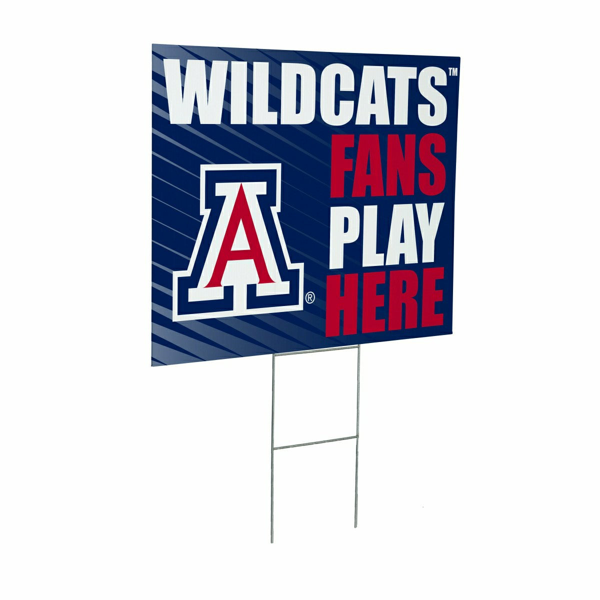 University of Arizona Coroplast Yard Sign "Fans Play Here"