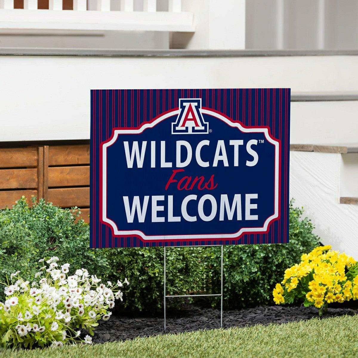 University of Arizona Coroplast Yard Sign, "Fans Welcome"
