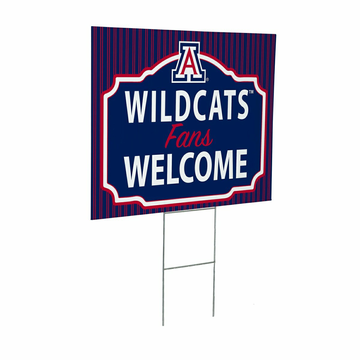 University of Arizona Coroplast Yard Sign, "Fans Welcome"
