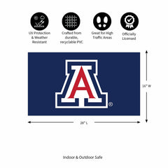 Full Color PVC Mat, 16" x 28", University of Arizona