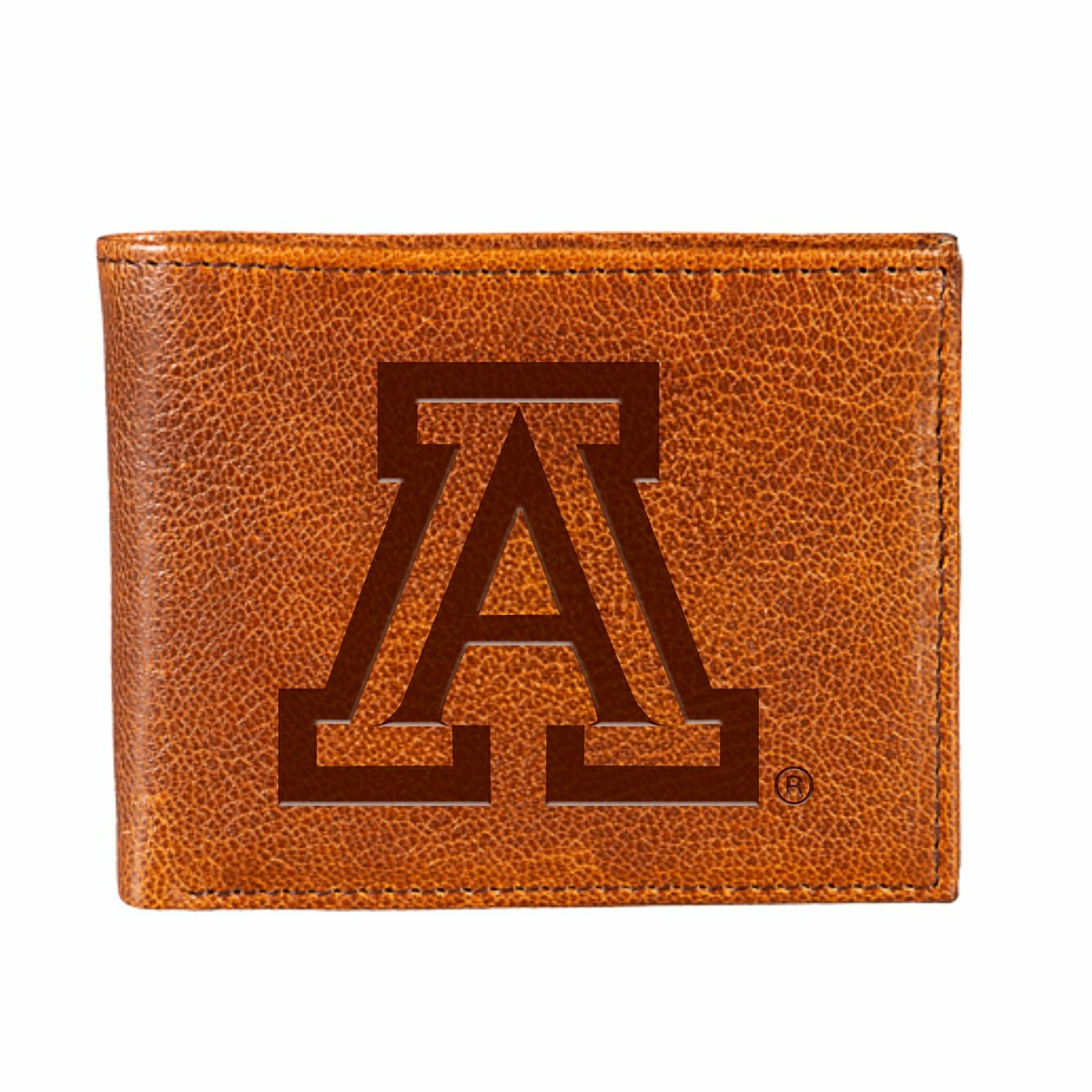 University of Arizona, Embossed 100% Genuine Tumbled Leather Passcase