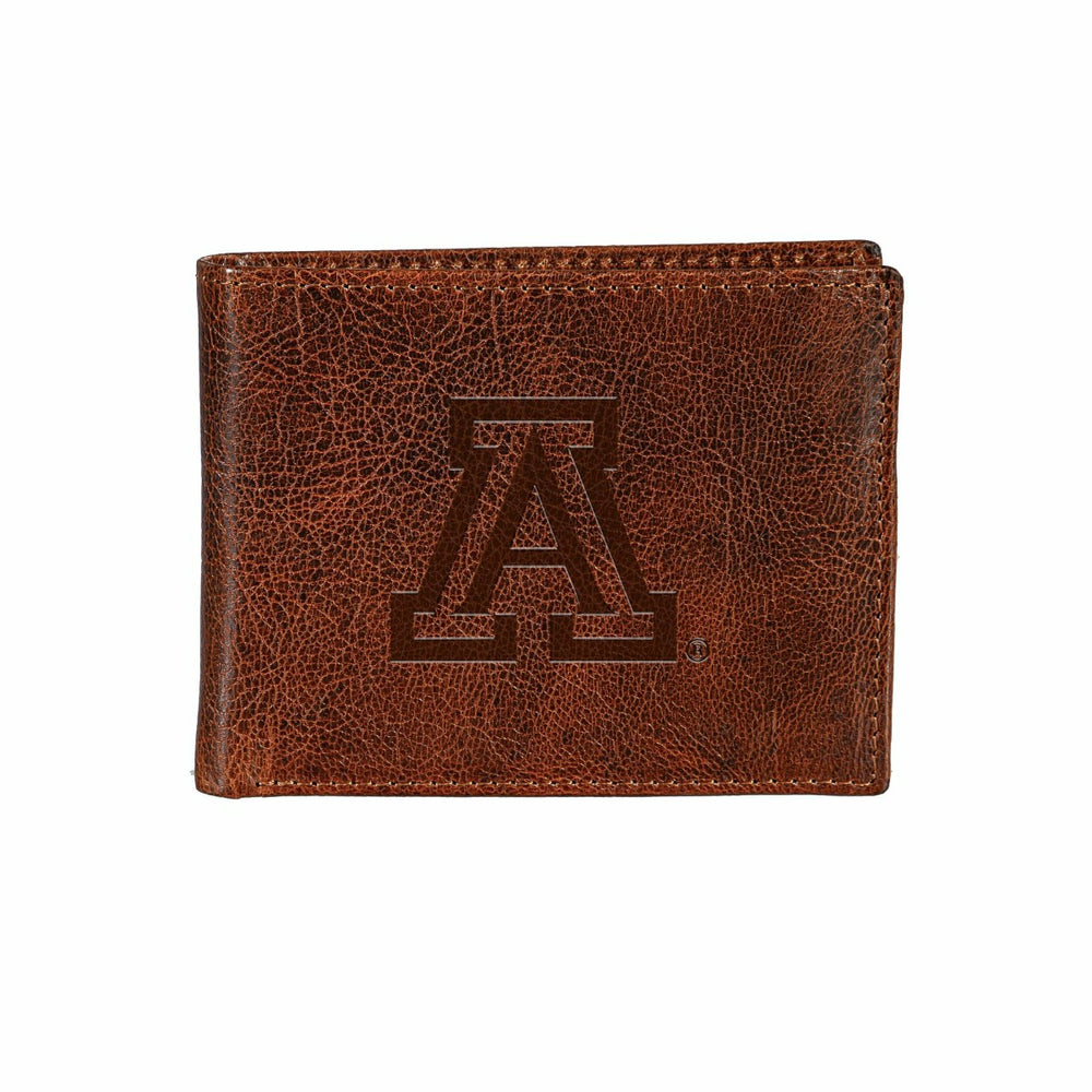 University of Arizona, Embossed 100% Genuine Tumbled Leather Passcase