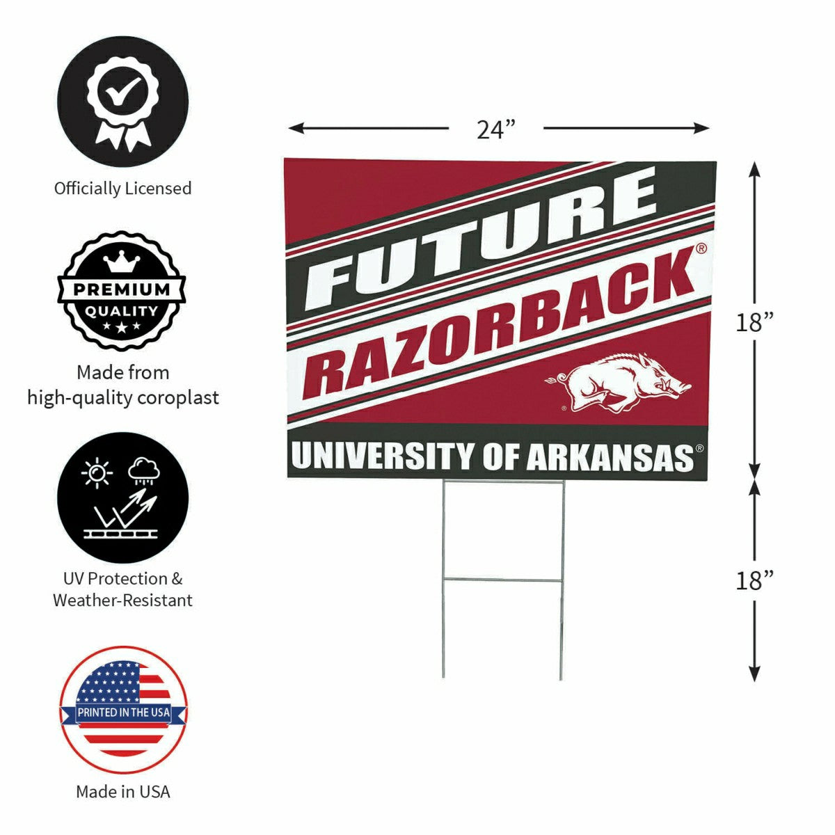 University of Arkansas Coroplast Yard Sign, Future Student