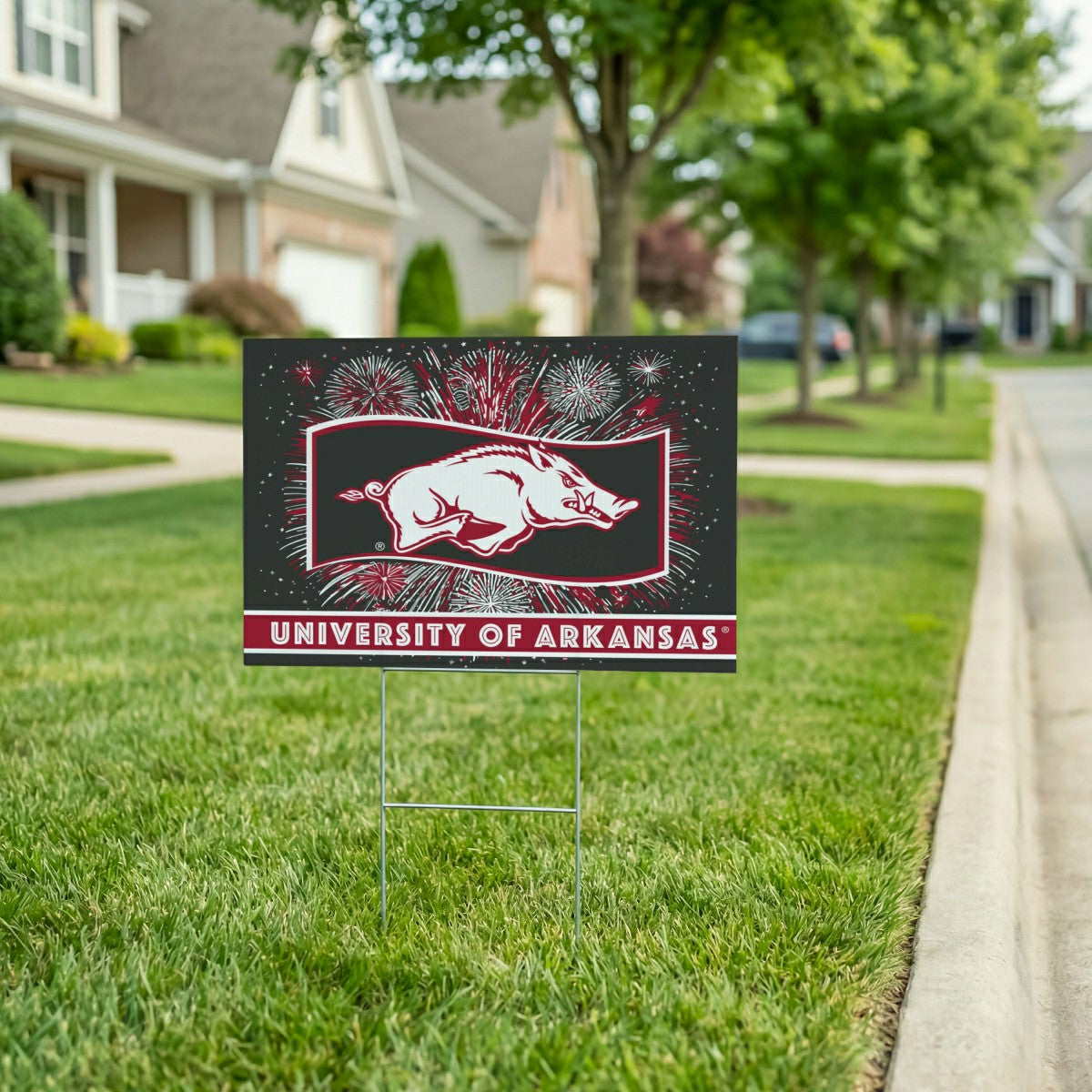 University of Arkansas Yard Sign, Patriotic