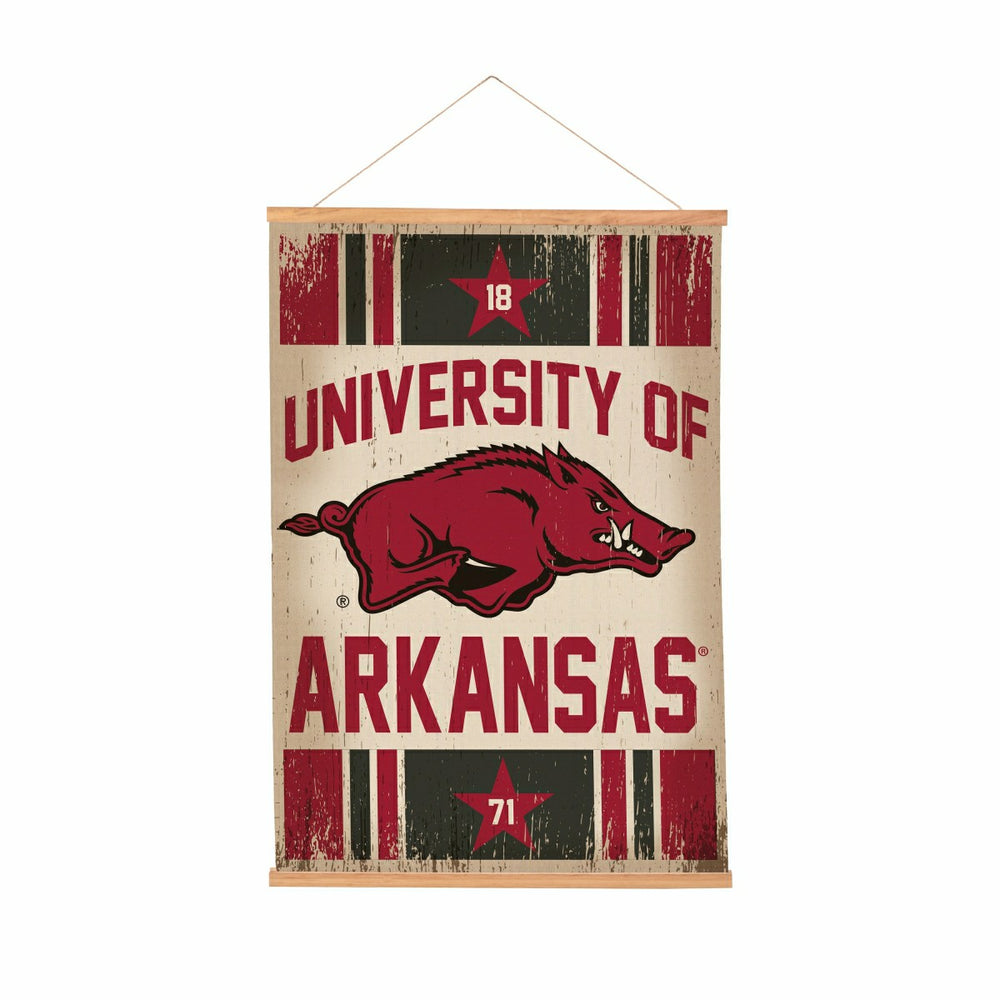 University of Arkansas, Canvas Wall Tapestry, Medium, 36x24