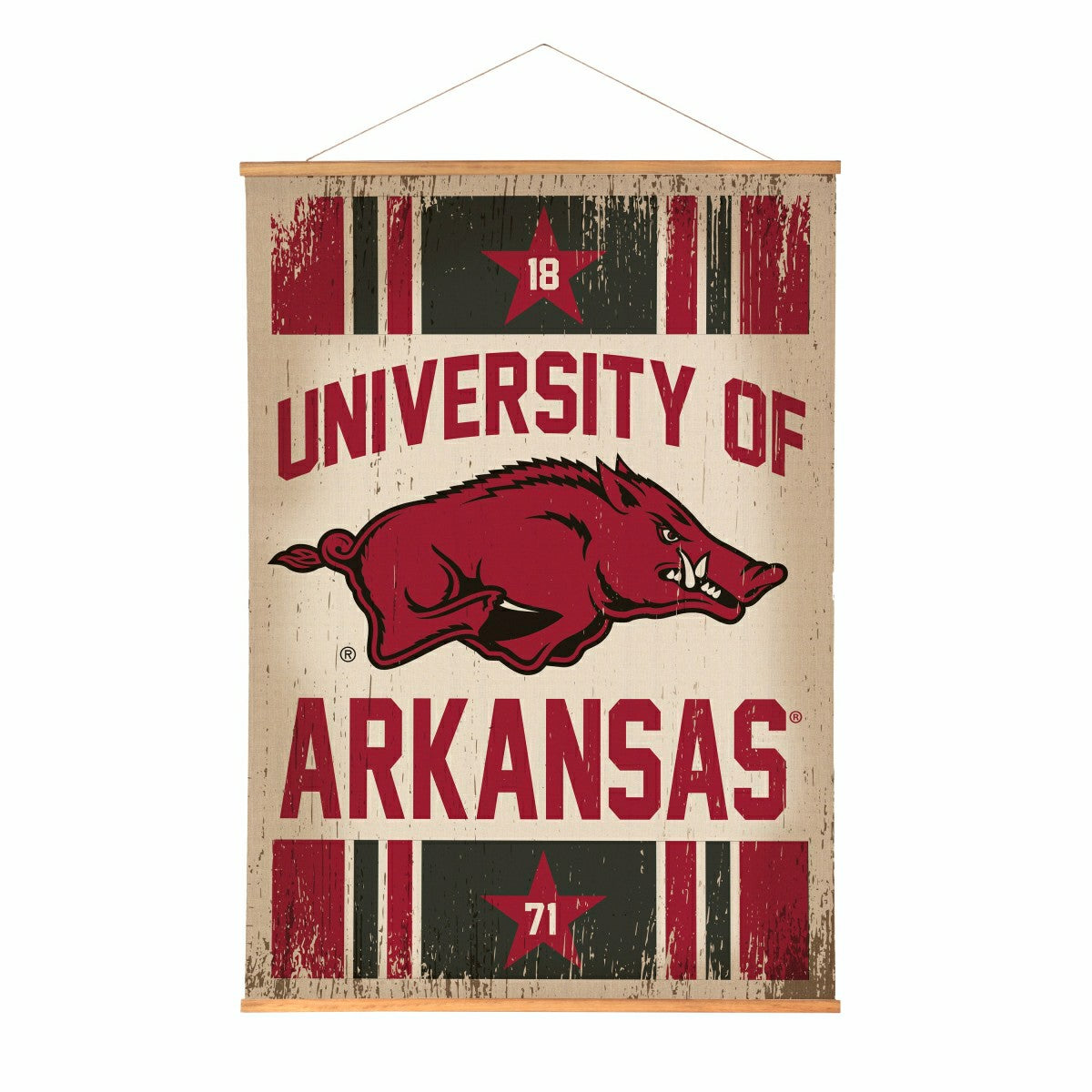 University of Arkansas, Canvas Wall Tapestry, Large, 54x36