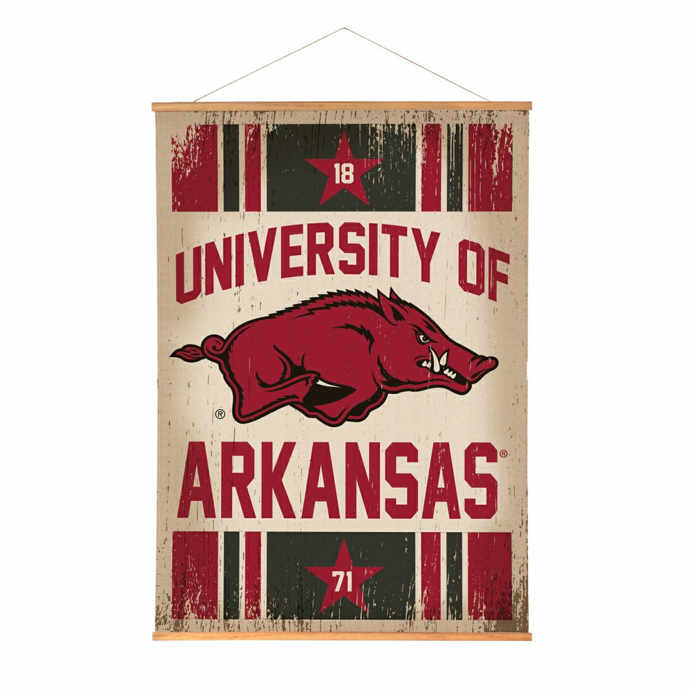 University of Arkansas, Canvas Wall Tapestry, Large, 54x36