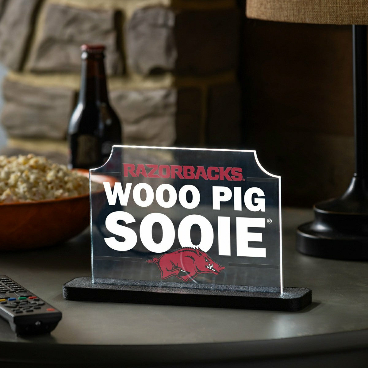 University of Arkansas College Rectangle Desklite LED Decor