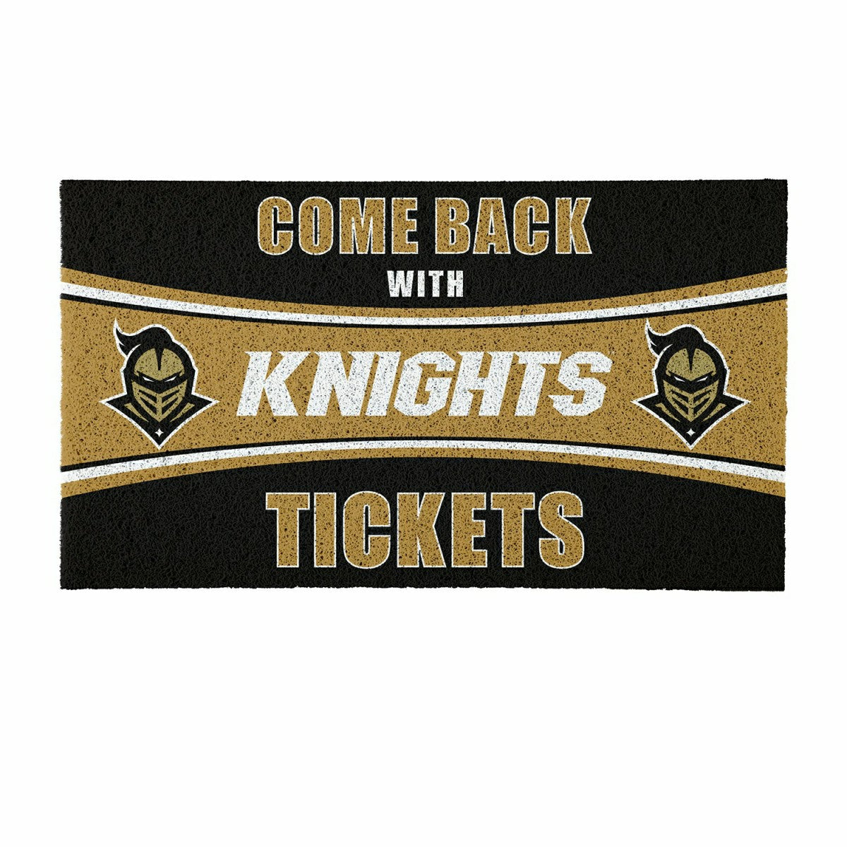 28" x 16" PVC Trapper Mat, Come Back with Tickets, University of Centr