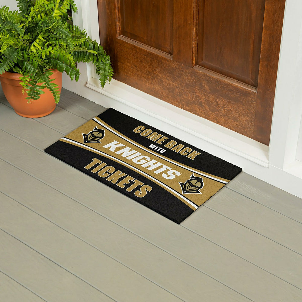 28" x 16" PVC Trapper Mat, Come Back with Tickets, University of Centr