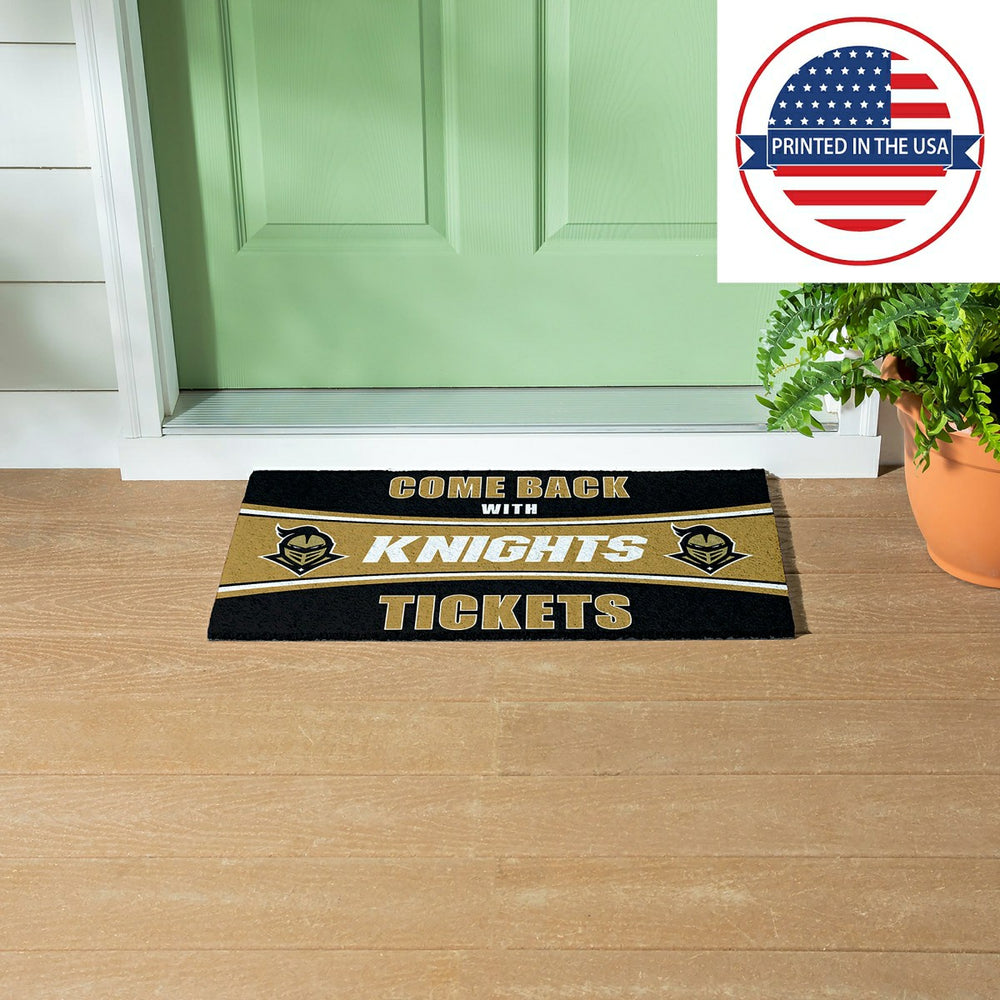 28" x 16" PVC Trapper Mat, Come Back with Tickets, University of Centr