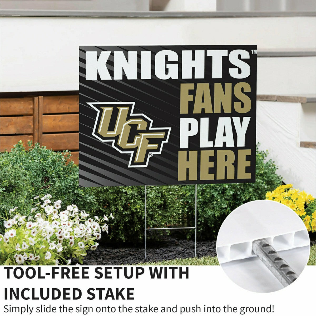 University of Central Florida Coroplast Yard Sign "Fans Play Here"