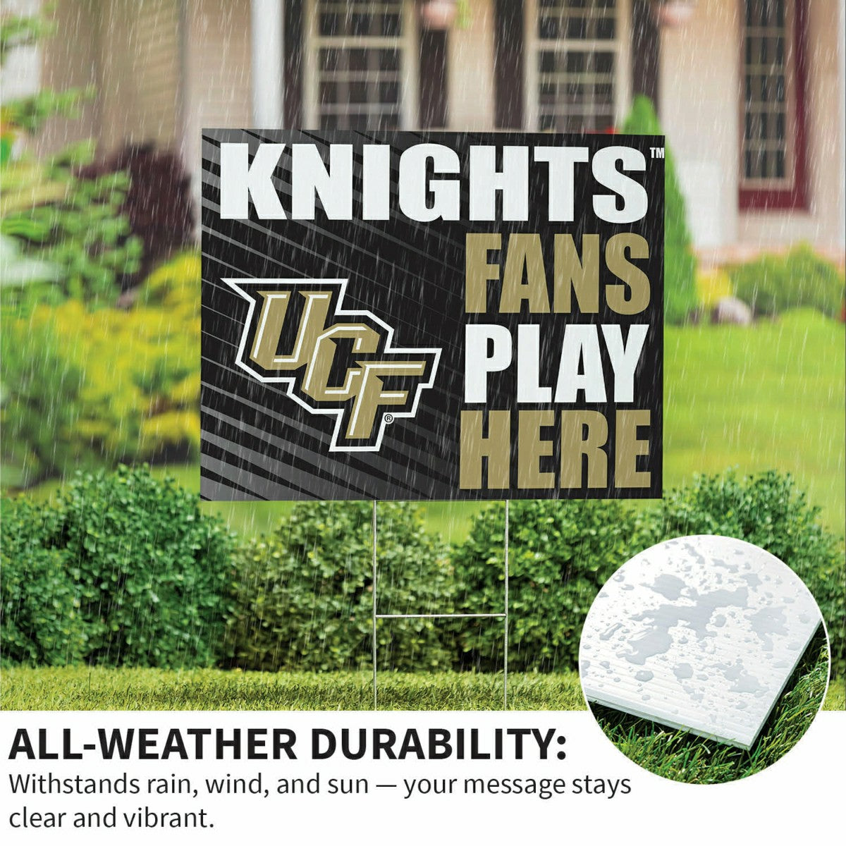 University of Central Florida Coroplast Yard Sign "Fans Play Here"
