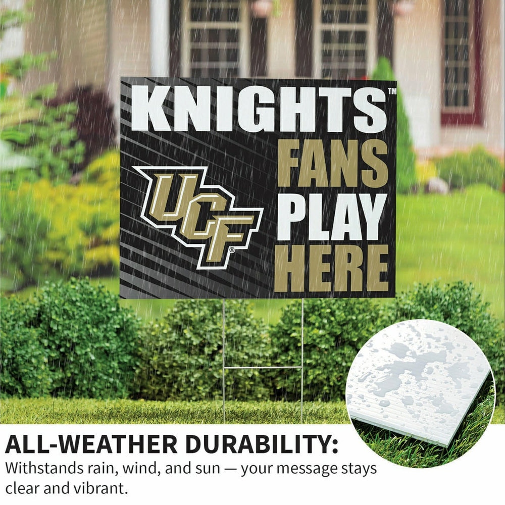 University of Central Florida Coroplast Yard Sign "Fans Play Here"