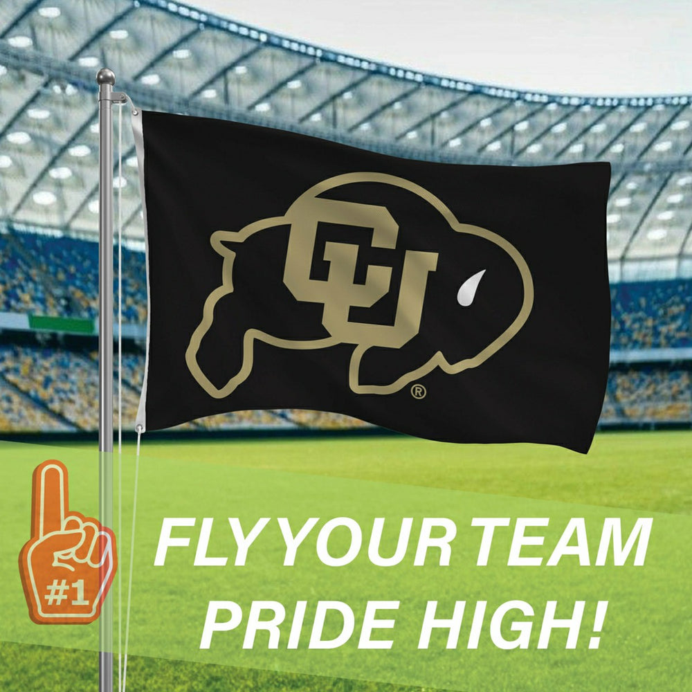 University of Colorado Single Sided Flag w/ 2 Grommets, 3'x5'