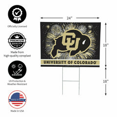 University of Colorado Yard Sign, Patriotic