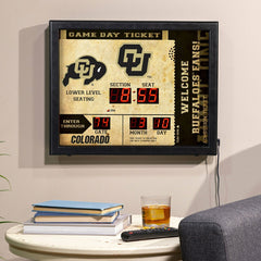 Bluetooth Scoreboard Wall Clock, University of Colorado