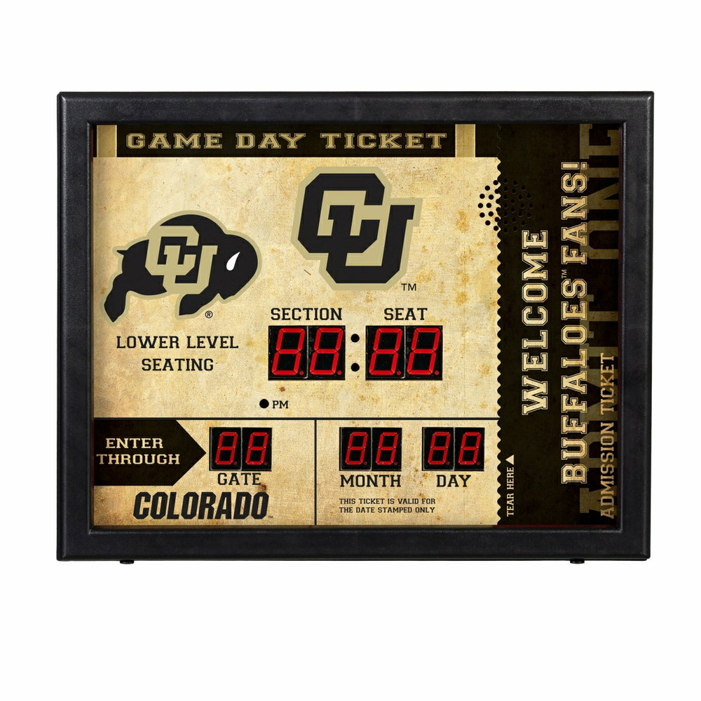 Bluetooth Scoreboard Wall Clock, University of Colorado