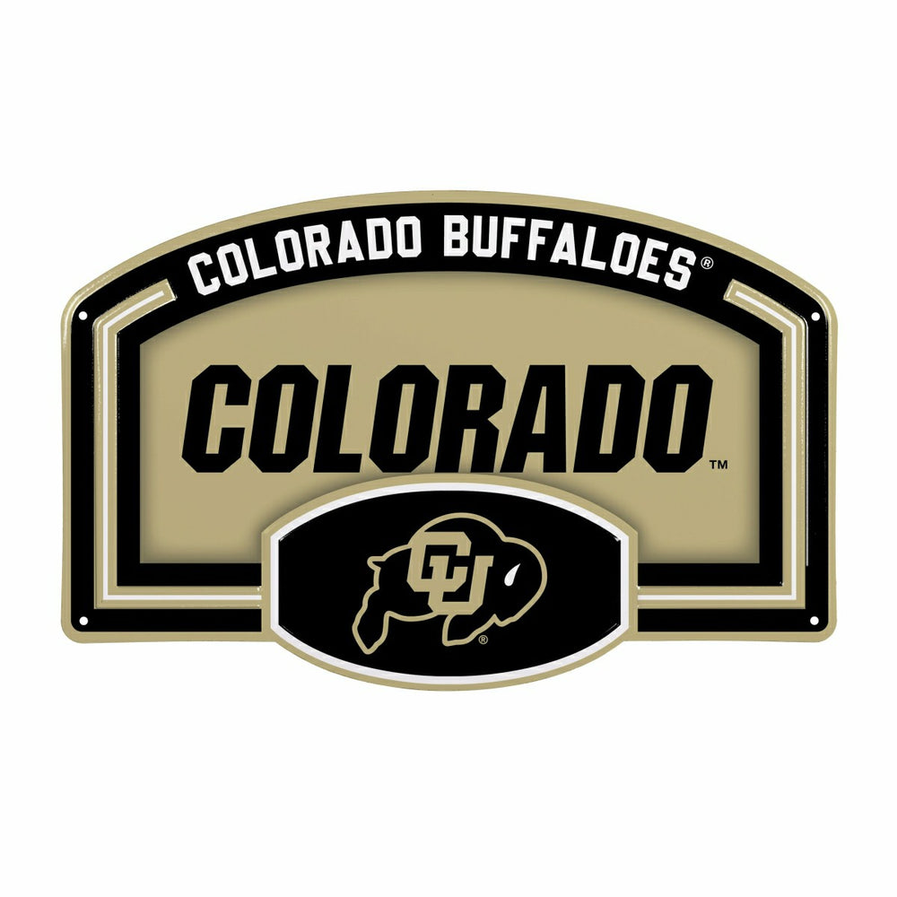 University of Colorado USA Embossed Steel Wall Sign, 11" x 17"