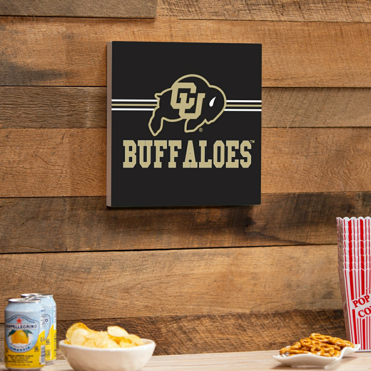 University of Colorado Wood Wall Sign, 12x12