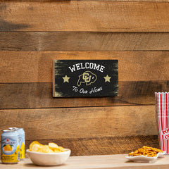 University of Colorado Wood Wall Sign, 6x11
