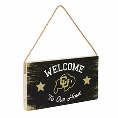 University of Colorado Wood Wall Sign, 6x11